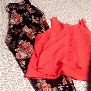 Button up crop top